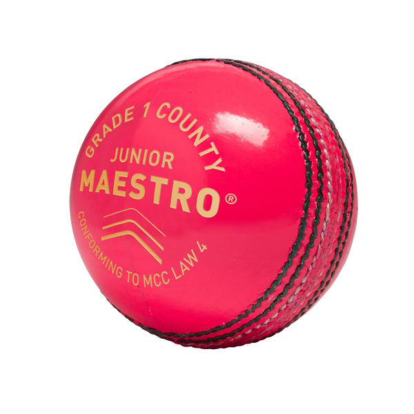 MAESTRO GRADE 1 COUNTY - JUNIOR CRICKET BALL PINK