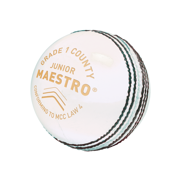 MAESTRO GRADE 1 COUNTY - JUNIOR CRICKET BALL WHITE