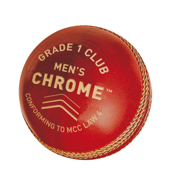 CHROME GRADE 1 CLUB - MENS CRICKET BALL RED